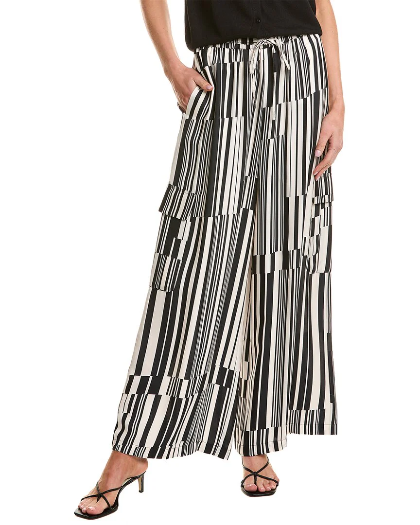 Johnny Was Sonni Easy Silk-Blend Cargo Pant