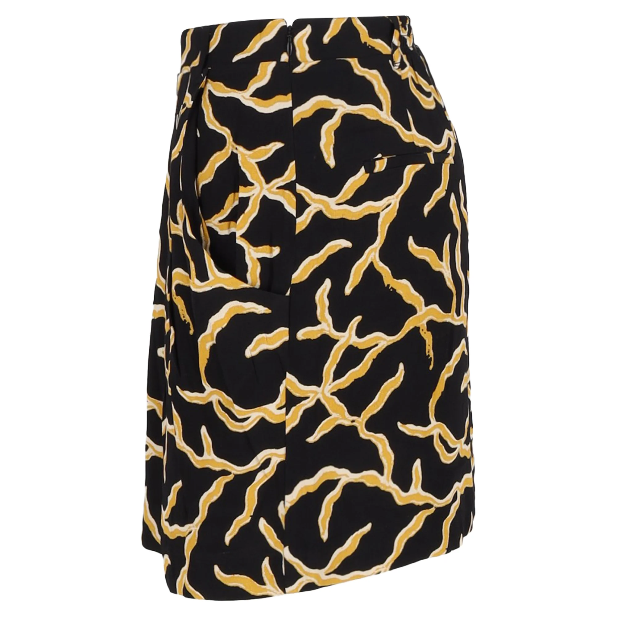Ba&sh Clemy Printed Mini Skirt in Black Viscose