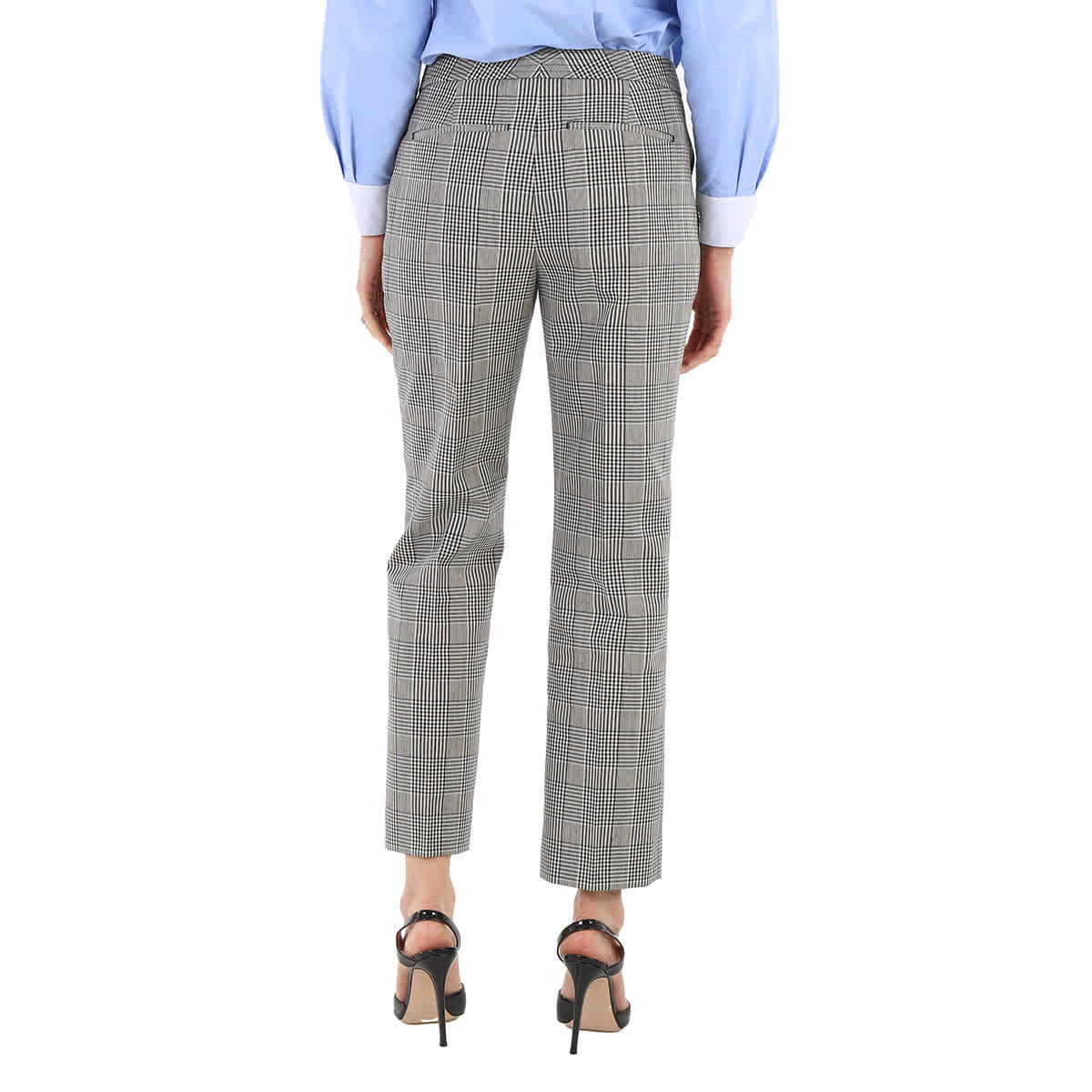 Burberry Ladies Emma Check Technical Tailored Trousers