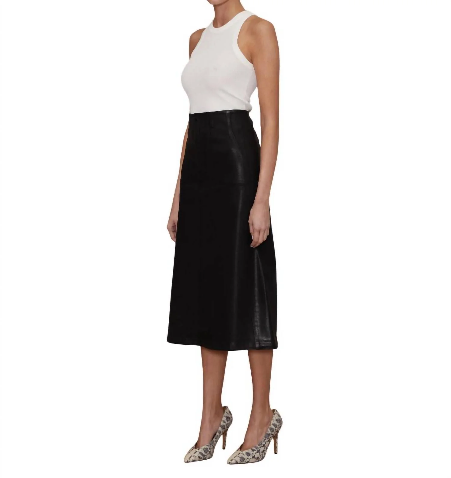 Jocelyn Skirt In Black Coated