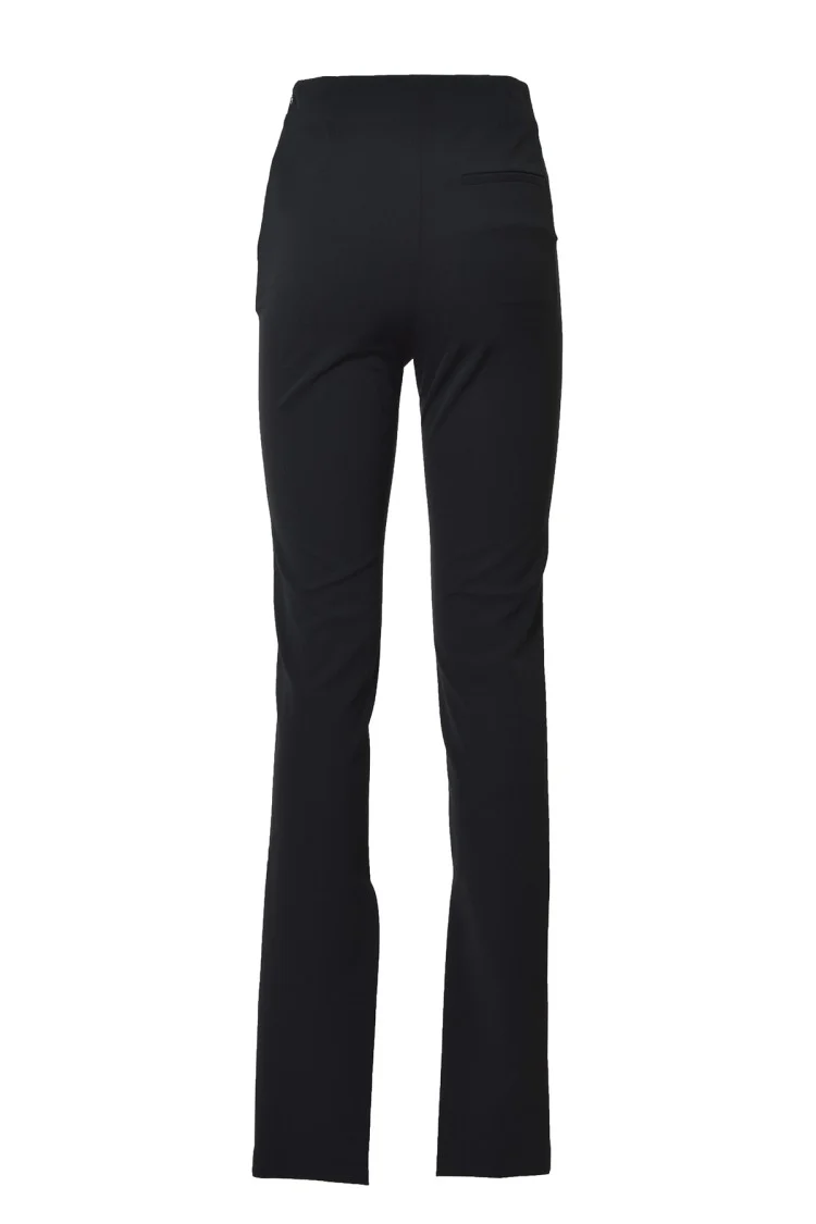 Straight-Leg Trousers With High Waist