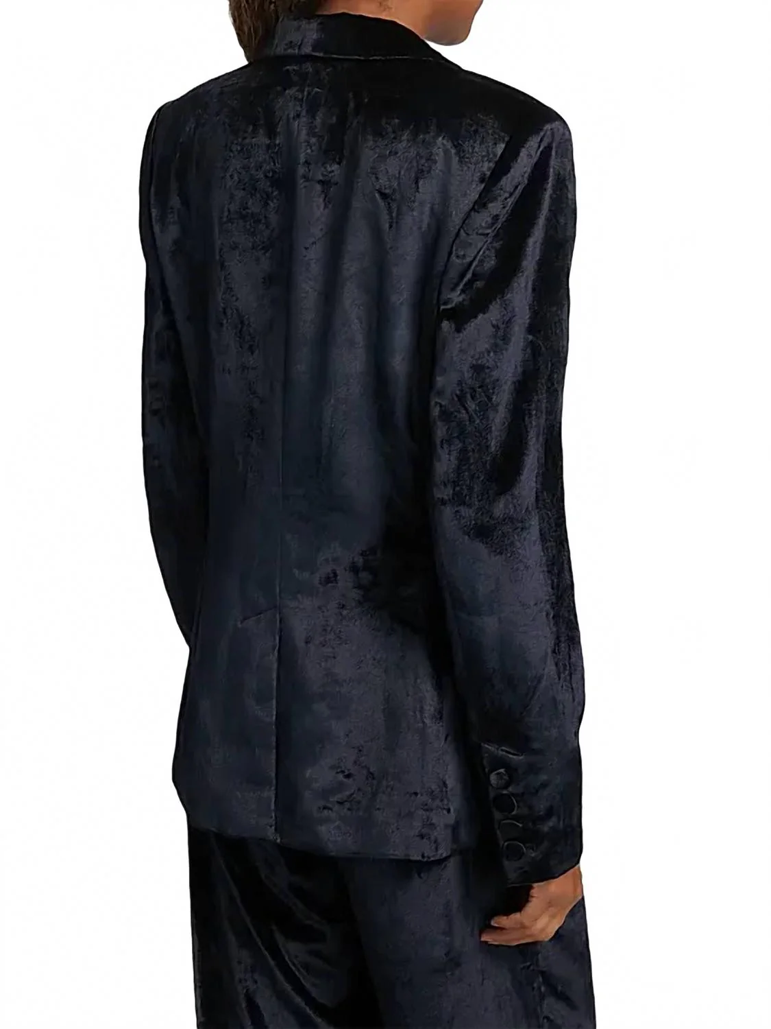 Kriselle Shawl Collar Blazer In Midnight