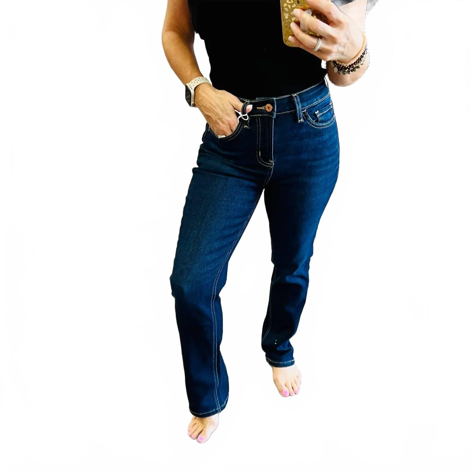 Enraptured Jeans In Dark Wash