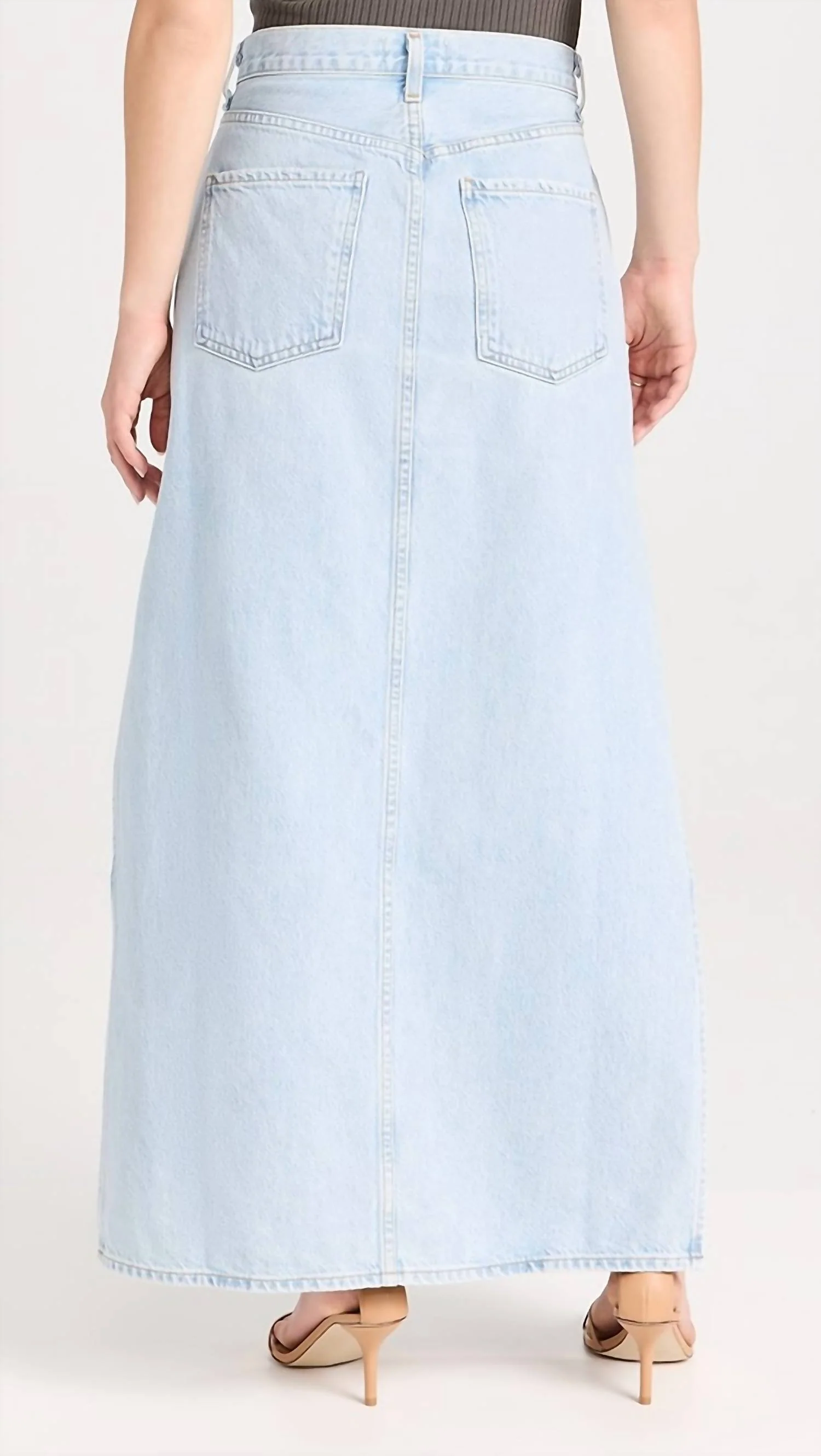 Astrid Slice Skirt In Fragment (Bleached Pale Ind)