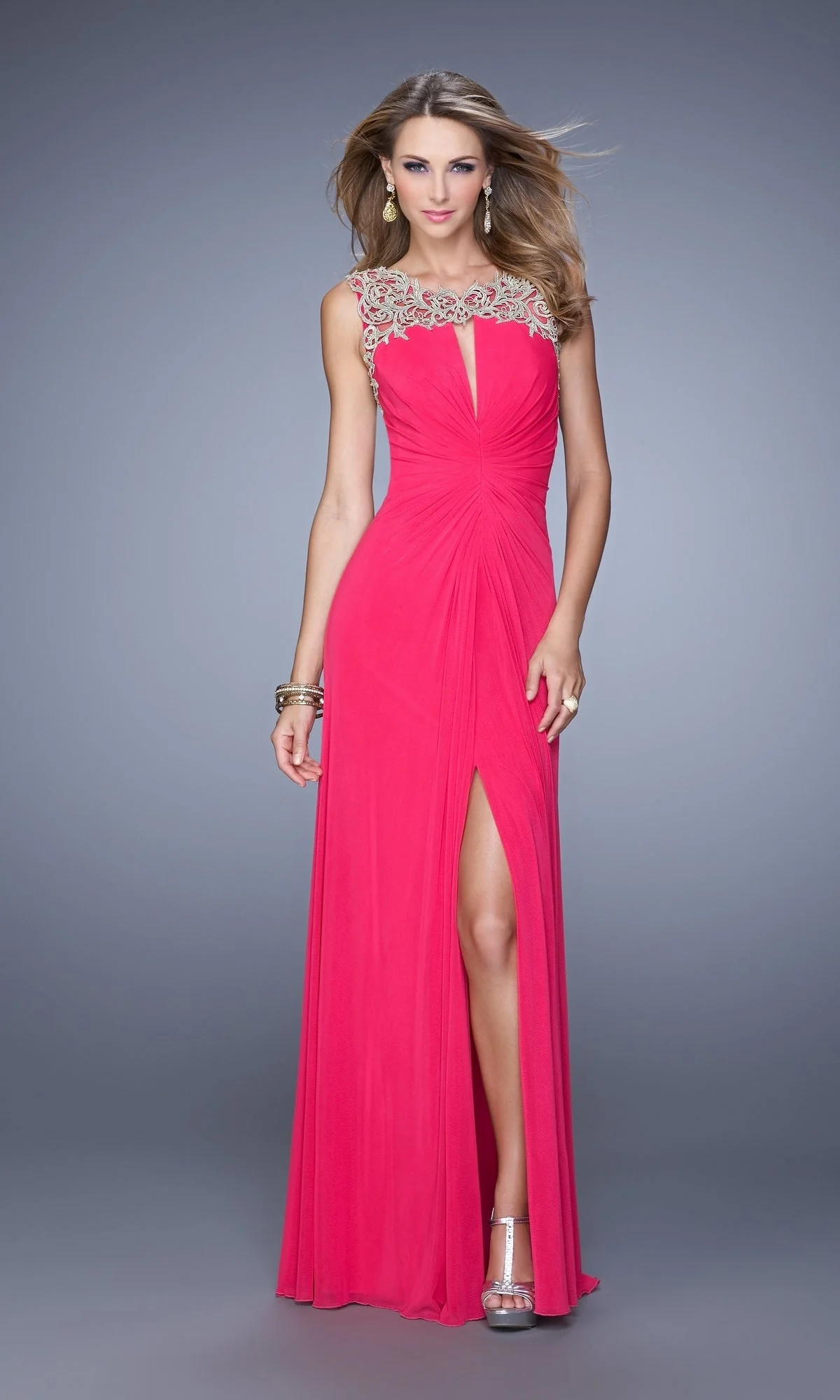 Long Formal La Femme Dress 21293