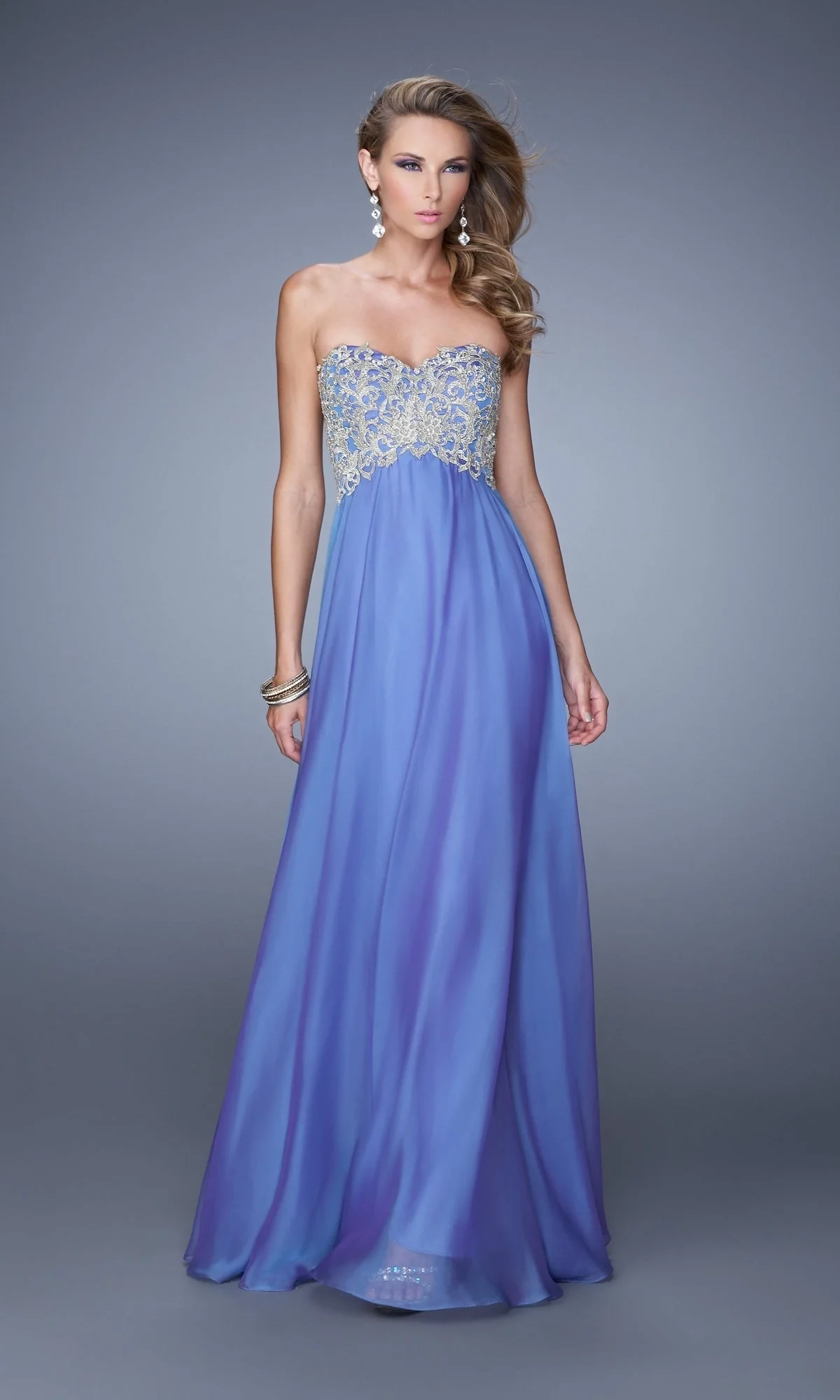 Long Formal La Femme Dress 21289