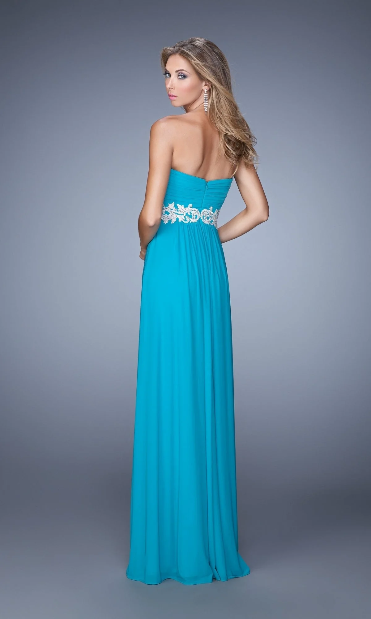 Long Formal La Femme Dress 21357