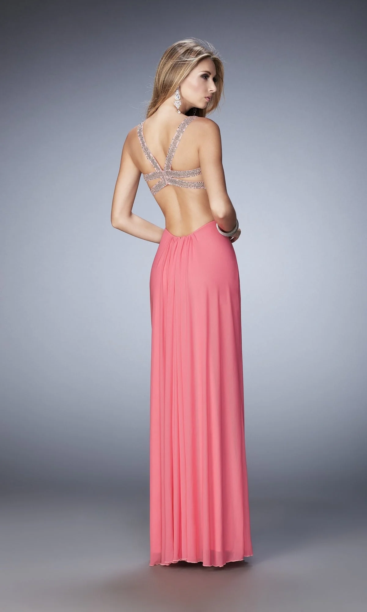 Long Formal La Femme Dress 22729
