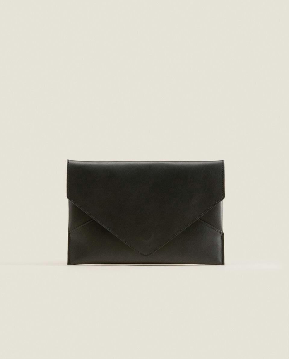 LEATHER DOCUMENT HOLDER CLUTCH