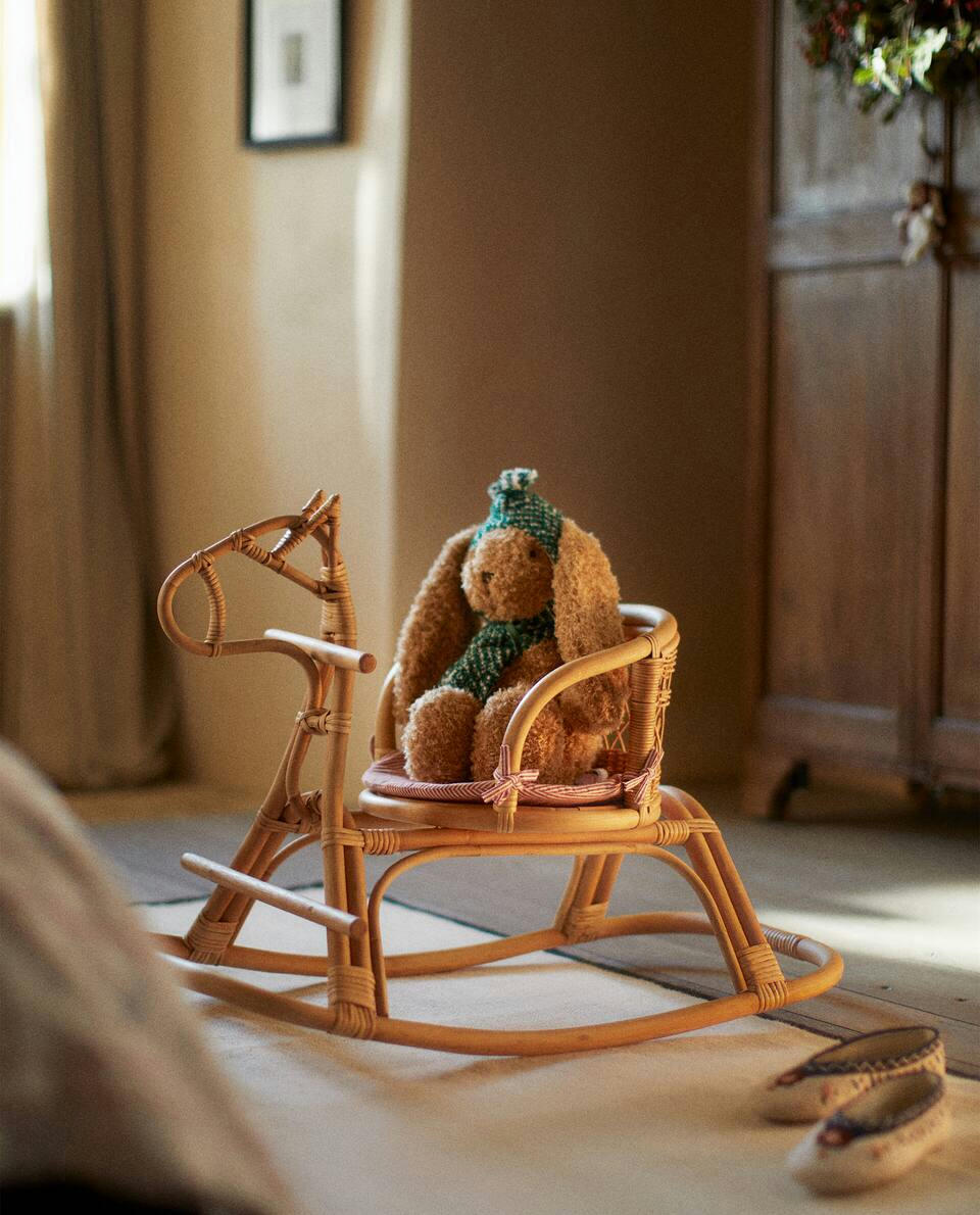 CHILDRENS CHRISTMAS ROCKING HORSE TOY
