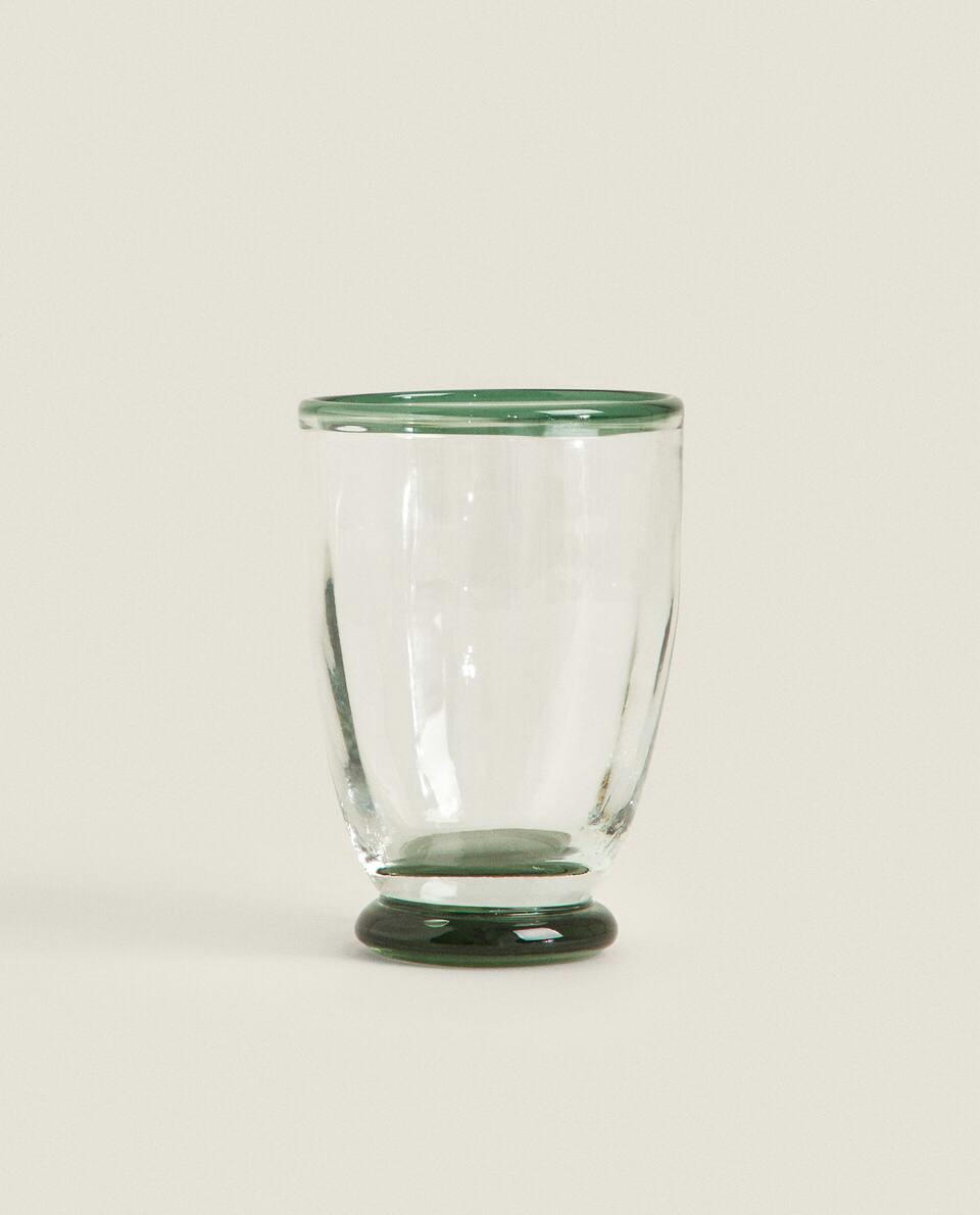 COLOURED GLASS TUMBLER