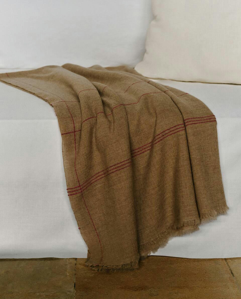 XBBATTE WOOL AND CASHMERE BLANKET