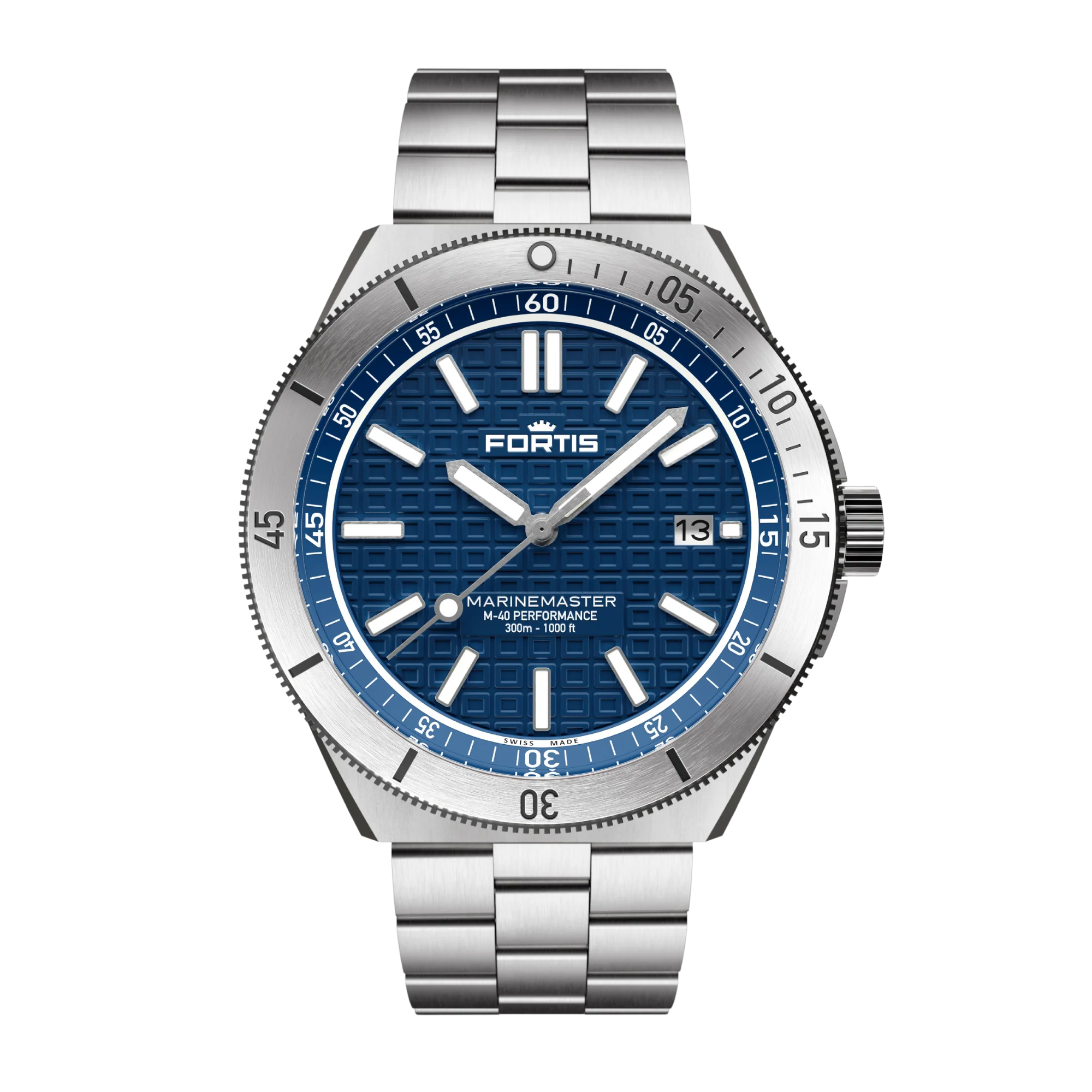 Zegarek Fortis Marinemaster M-40 Ocean Blue - 8120029
