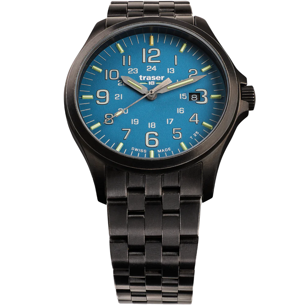 Zegarek męski Traser P67 Officer Pro GunMetal SkyBlue - 108740