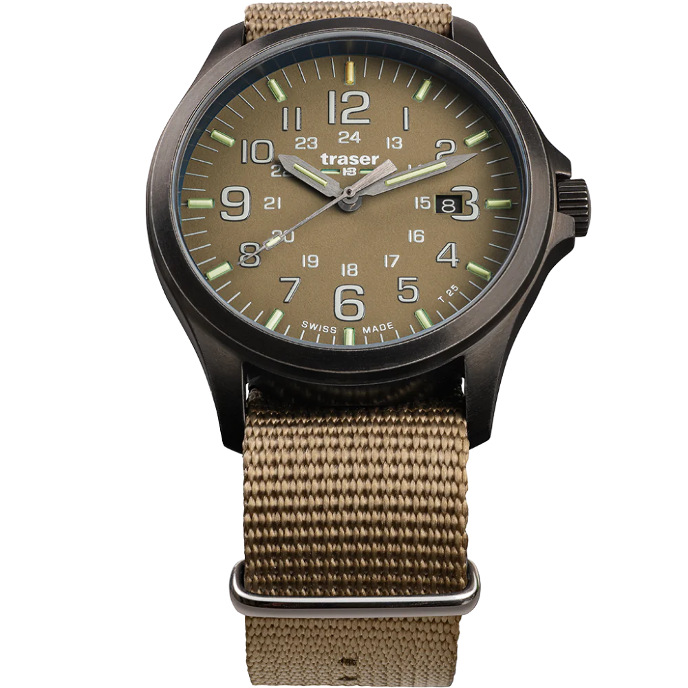 Zegarek męski Traser P67 Officer Pro GunMetal Khaki - 108631