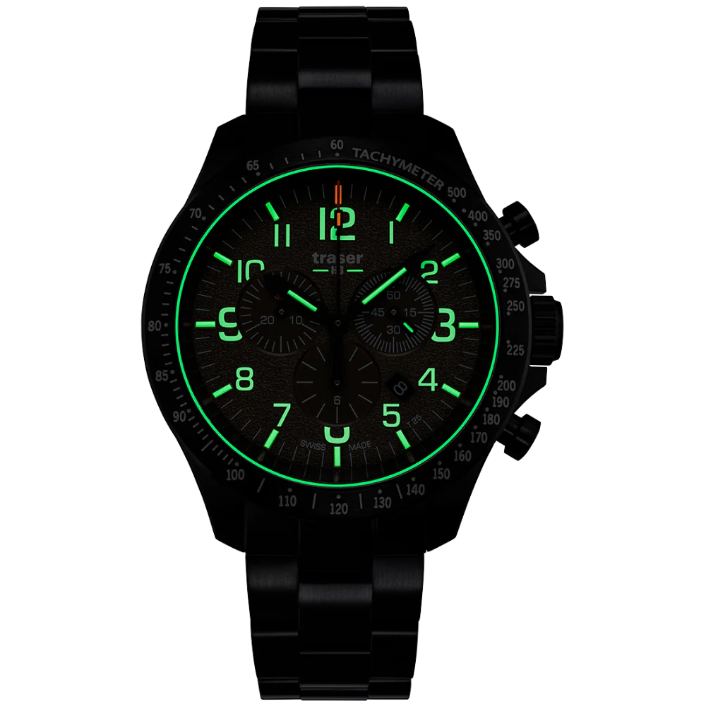 Zegarek męski Traser P67 Officer Pro Chronograph Khaki - 109460