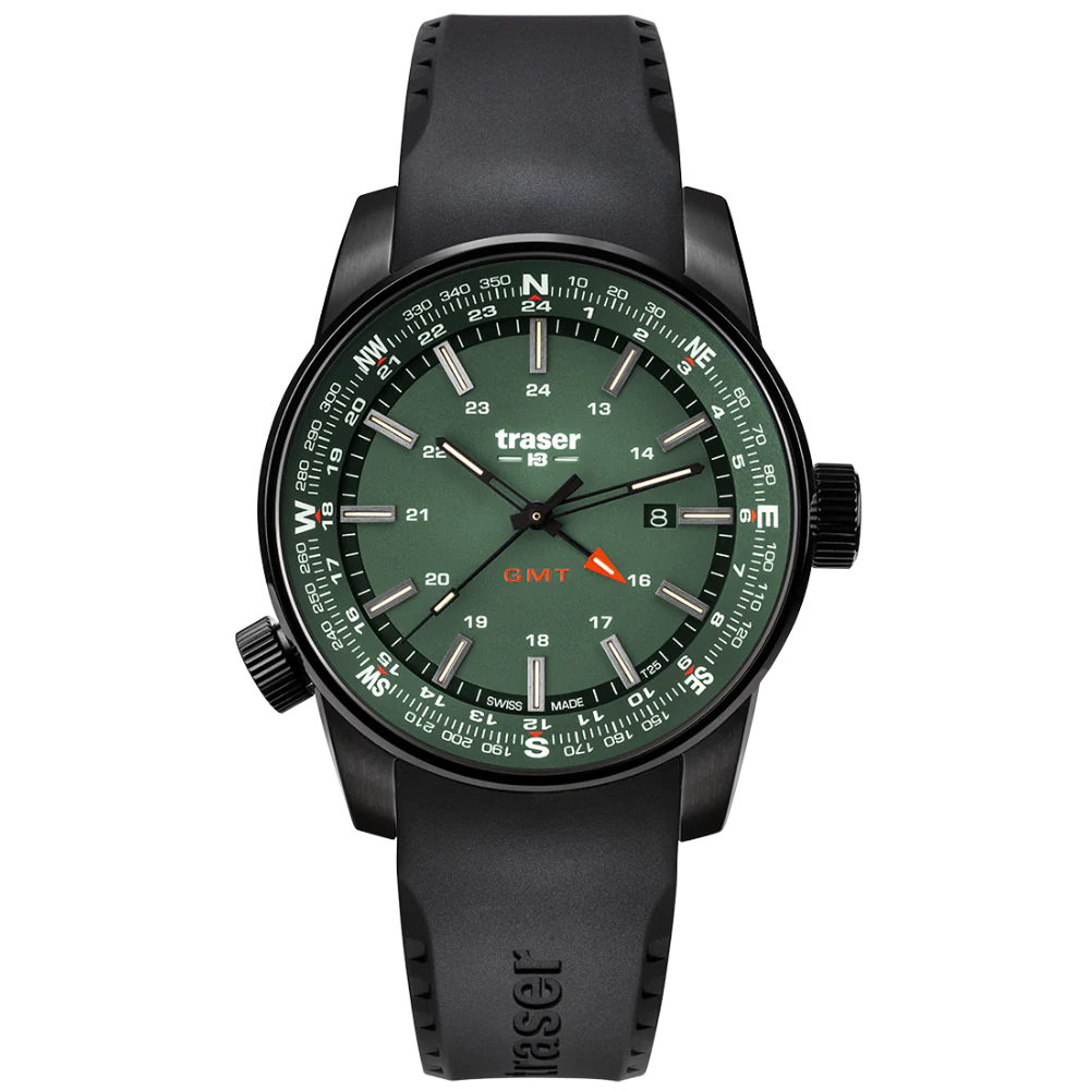 Zegarek męski Traser P68 Pathfinder GMT Green - 109744