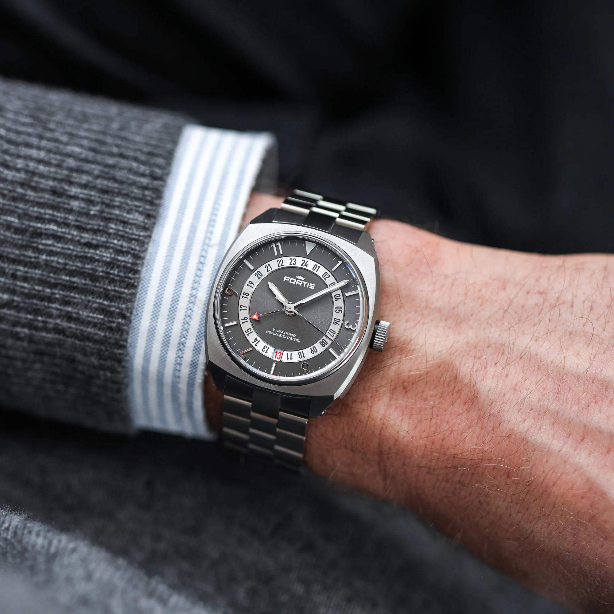 Zegarek Fortis Vagabond V-40 Urban Shadow COSC - F6660004