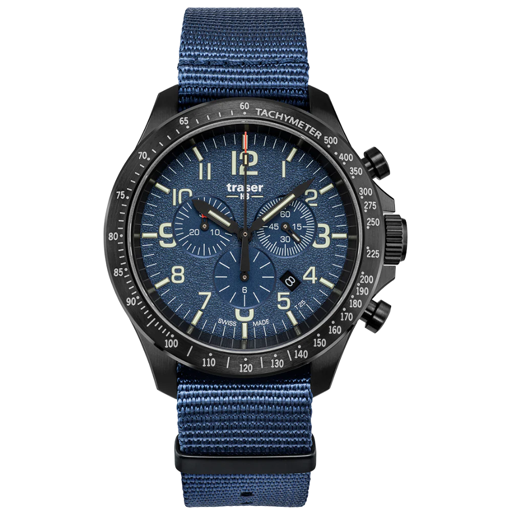 Zegarek męski Traser P67 Officer Pro Chronograph Blue - 109461