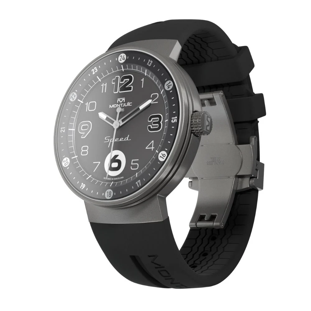 Zegarek Montjuïc Speed Black Elegance SS - MJ1.0103.S