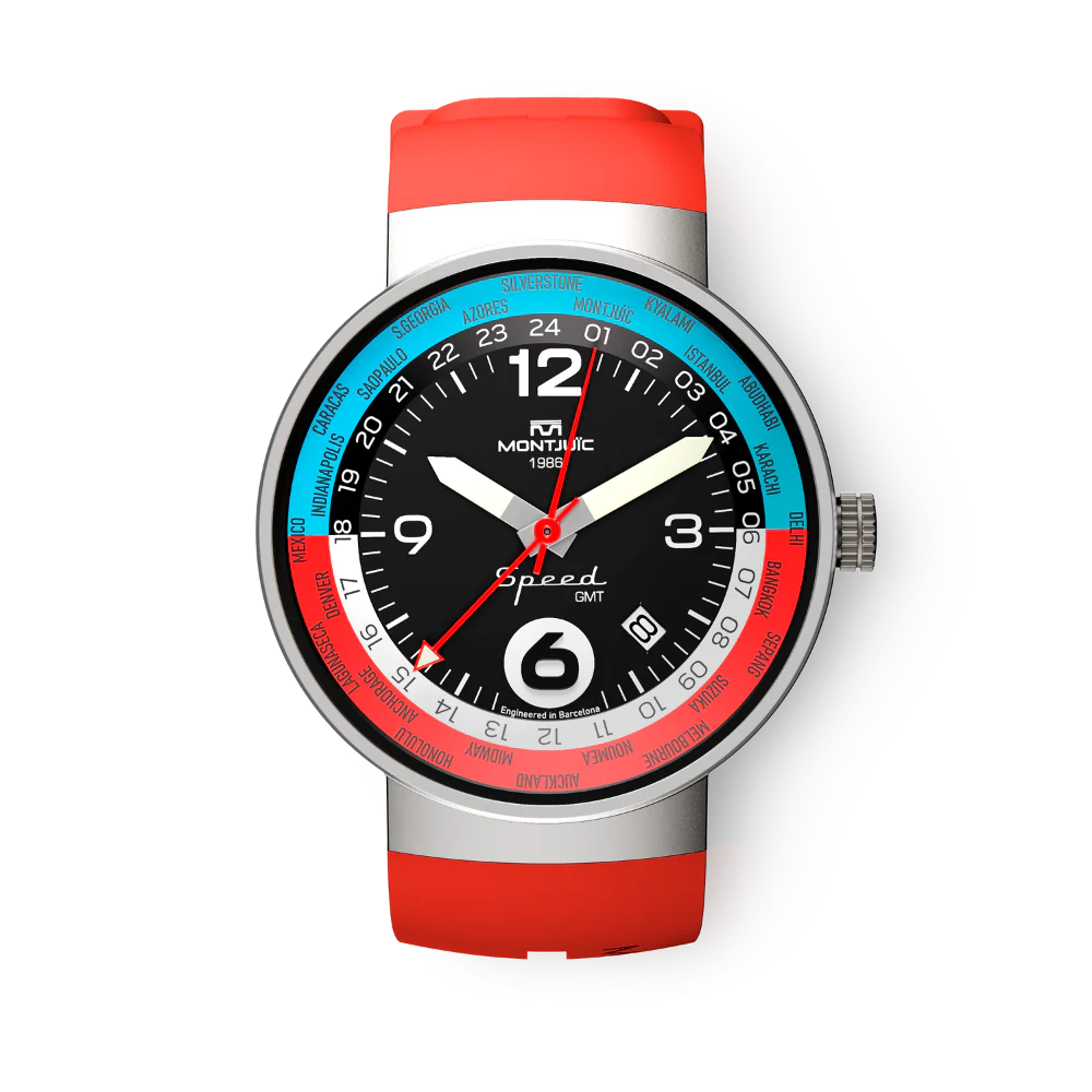 Zegarek Montjuïc Speed GMT Red Outback - MJ3.0203.S