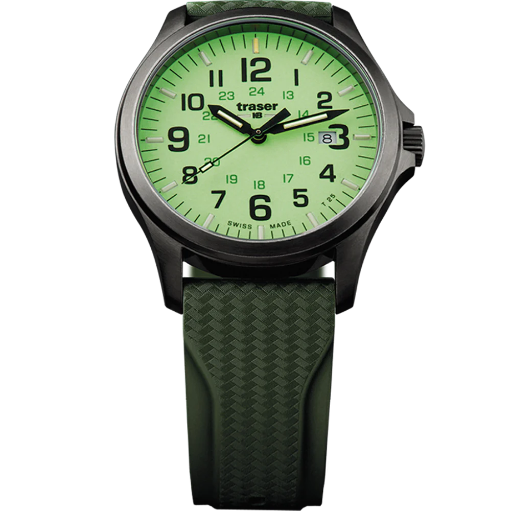 Zegarek męski Traser P67 Officer Pro GunMetal Lime - 107424