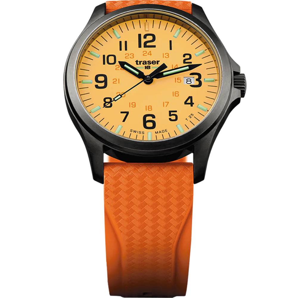 Zegarek męski Traser P67 Officer Pro GunMetal Orange - 107423