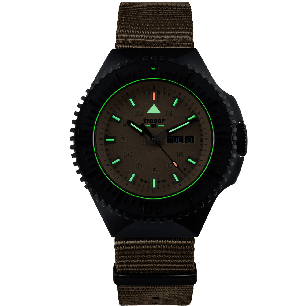 Zegarek męski Traser P69 Black Stealth - Sand - 109860