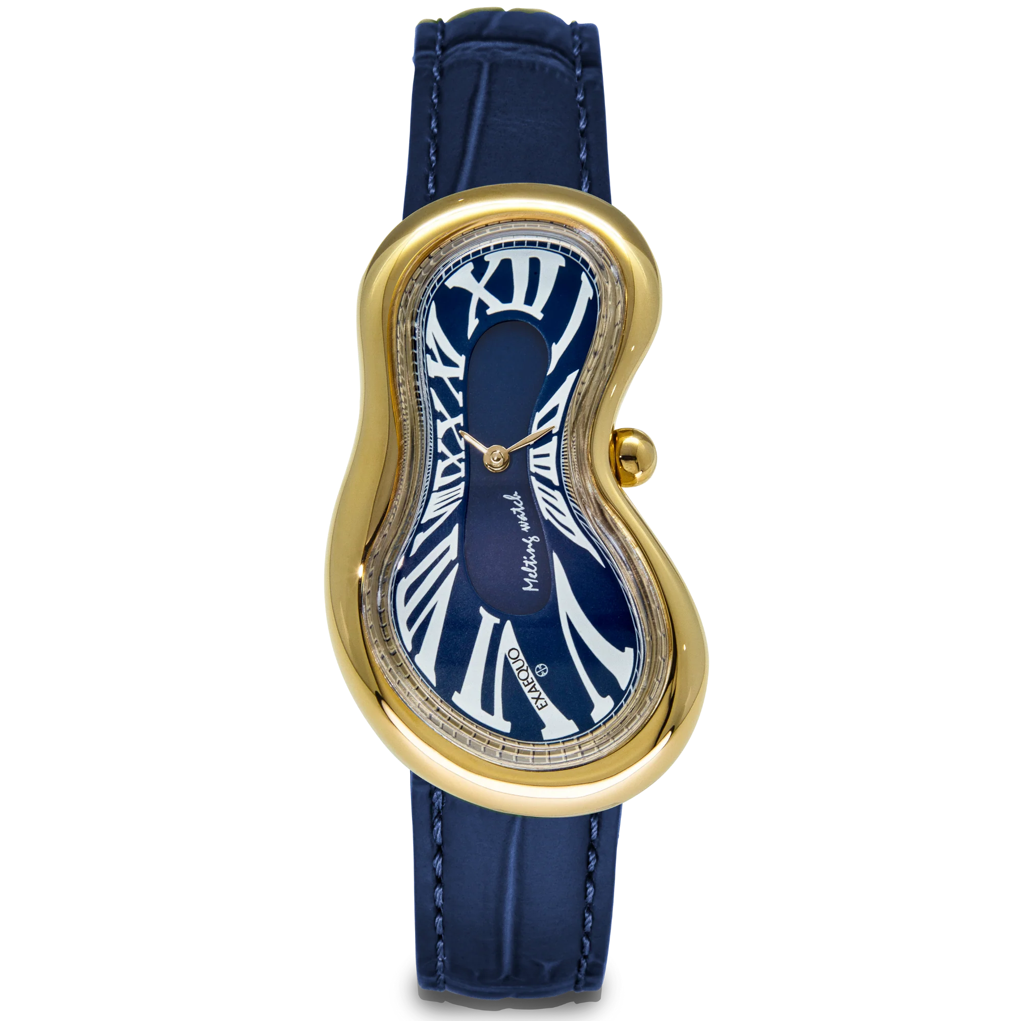 Zegarek Exaequo Melting Watch Gold Blue - EX0002.0004