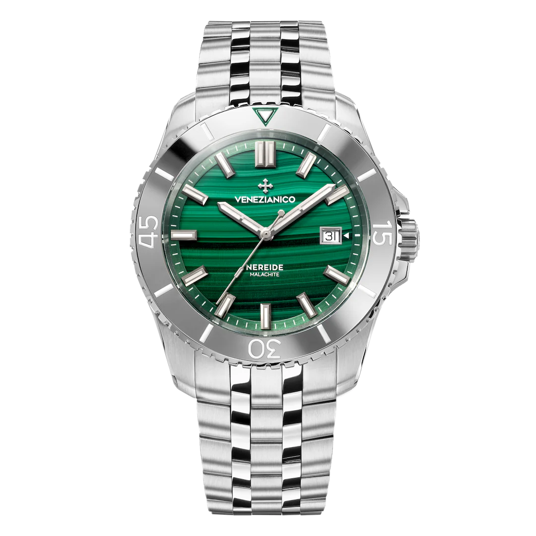 Zegarek męski Venezianico Nereide 42 Malachite - 4521544S