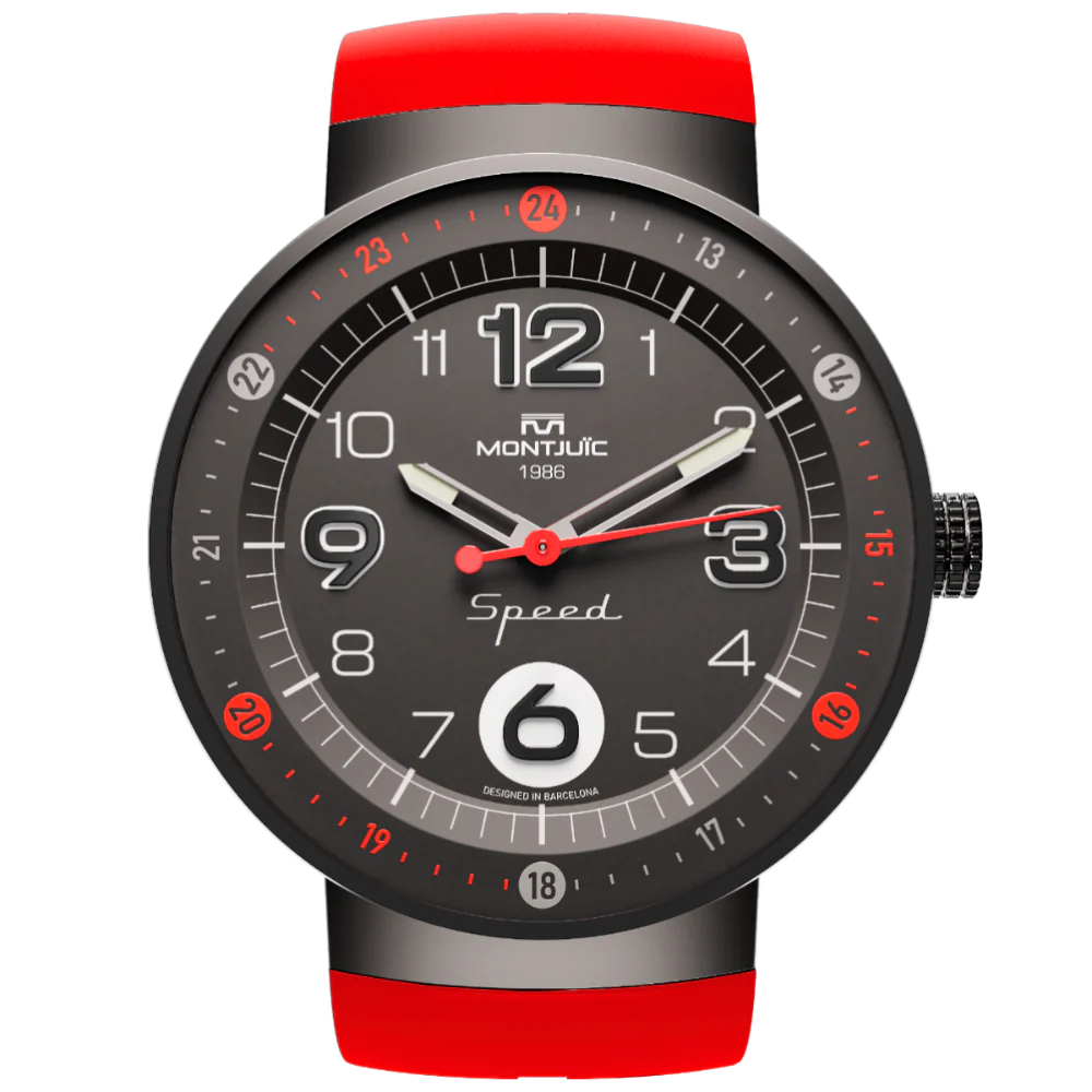 Zegarek Montjuïc Speed Red Standard PVD - MJ1.0102.B