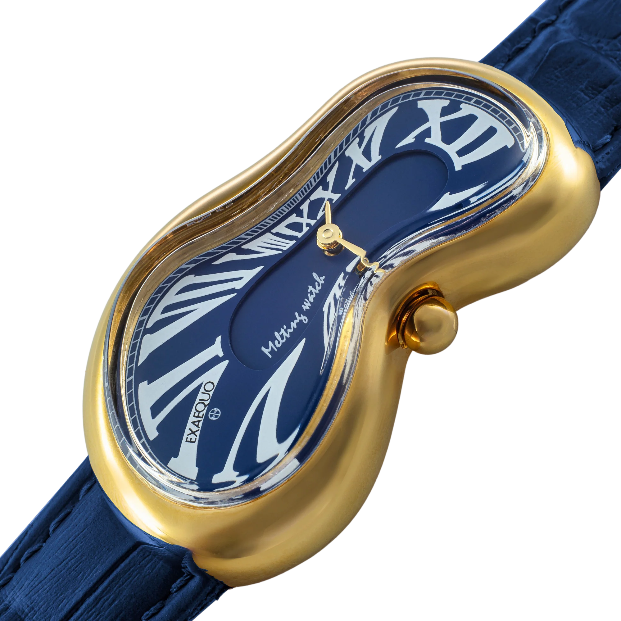 Zegarek Exaequo Melting Watch Gold Blue - EX0002.0004