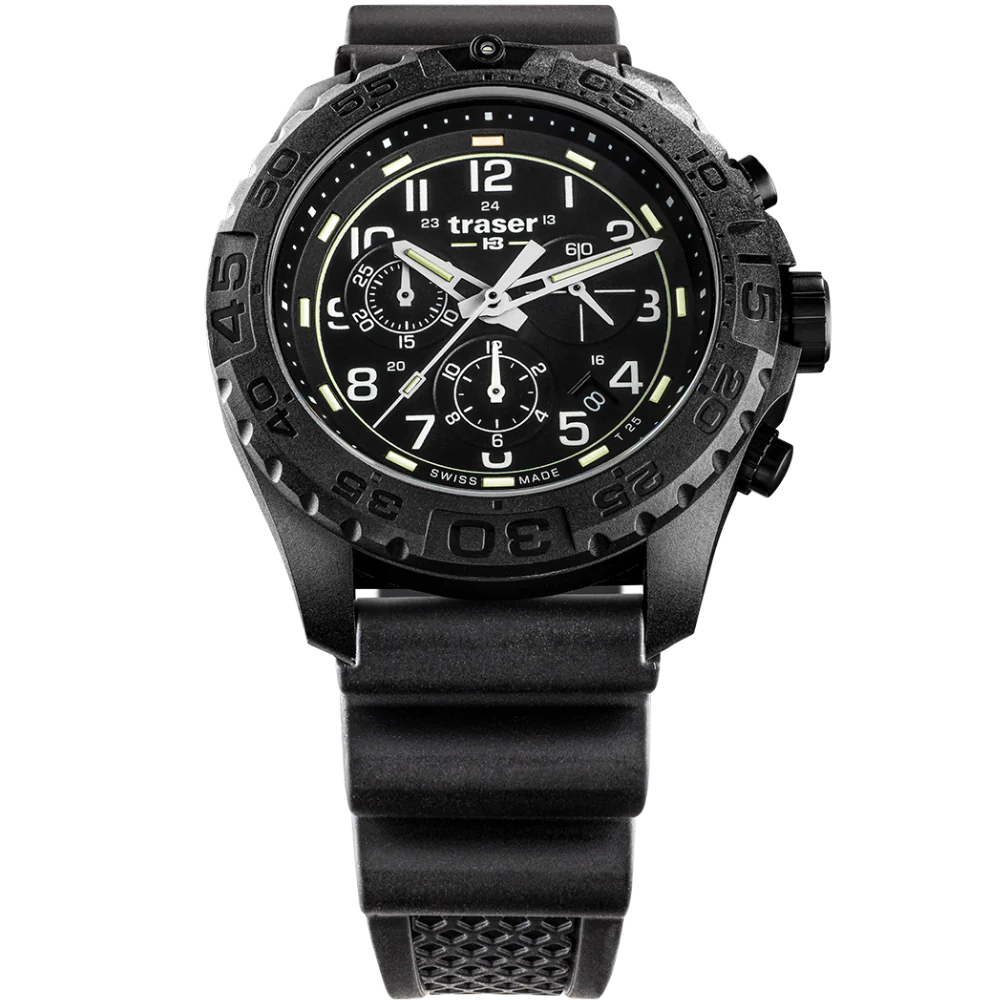 Zegarek męski Traser P96 Outdoor Pioneer Evolution Chrono Black - 108679