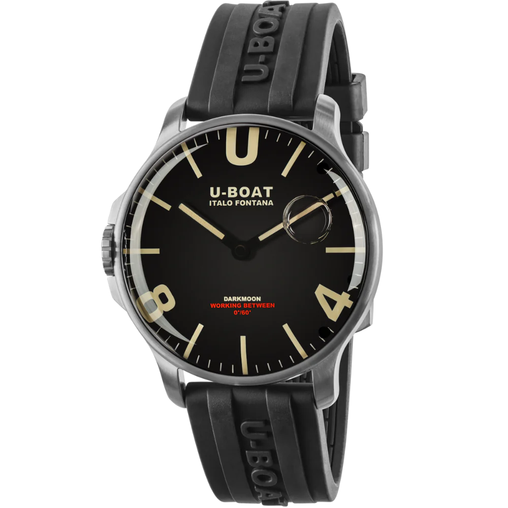 Zegarek U-BOAT Darkmoon 44 mm Black SS - 8463/C