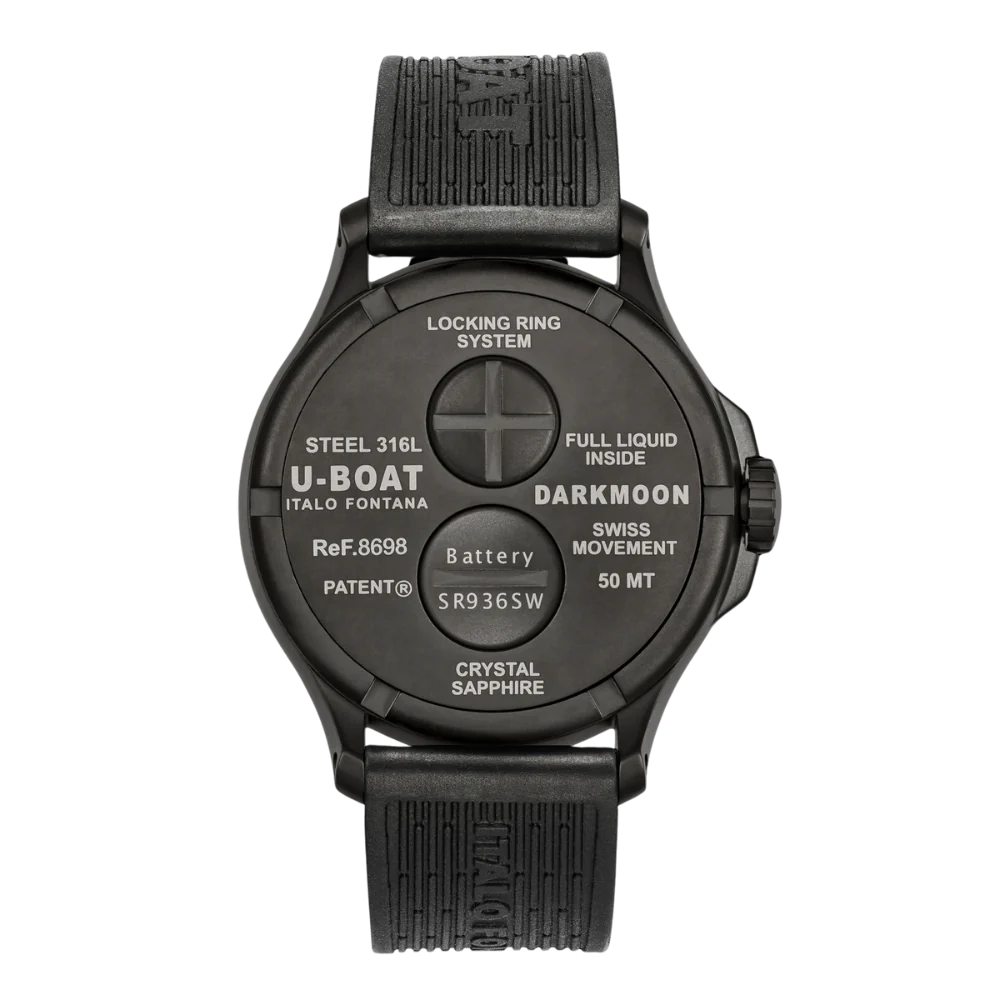 Zegarek U-BOAT Darkmoon 44 mm Green PVD Soleil - 8698/D