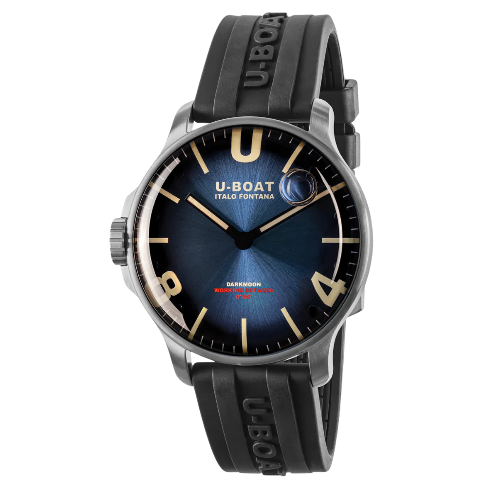 Zegarek U-BOAT Darkmoon 44 mm Blue SS Soleil - 8704/D