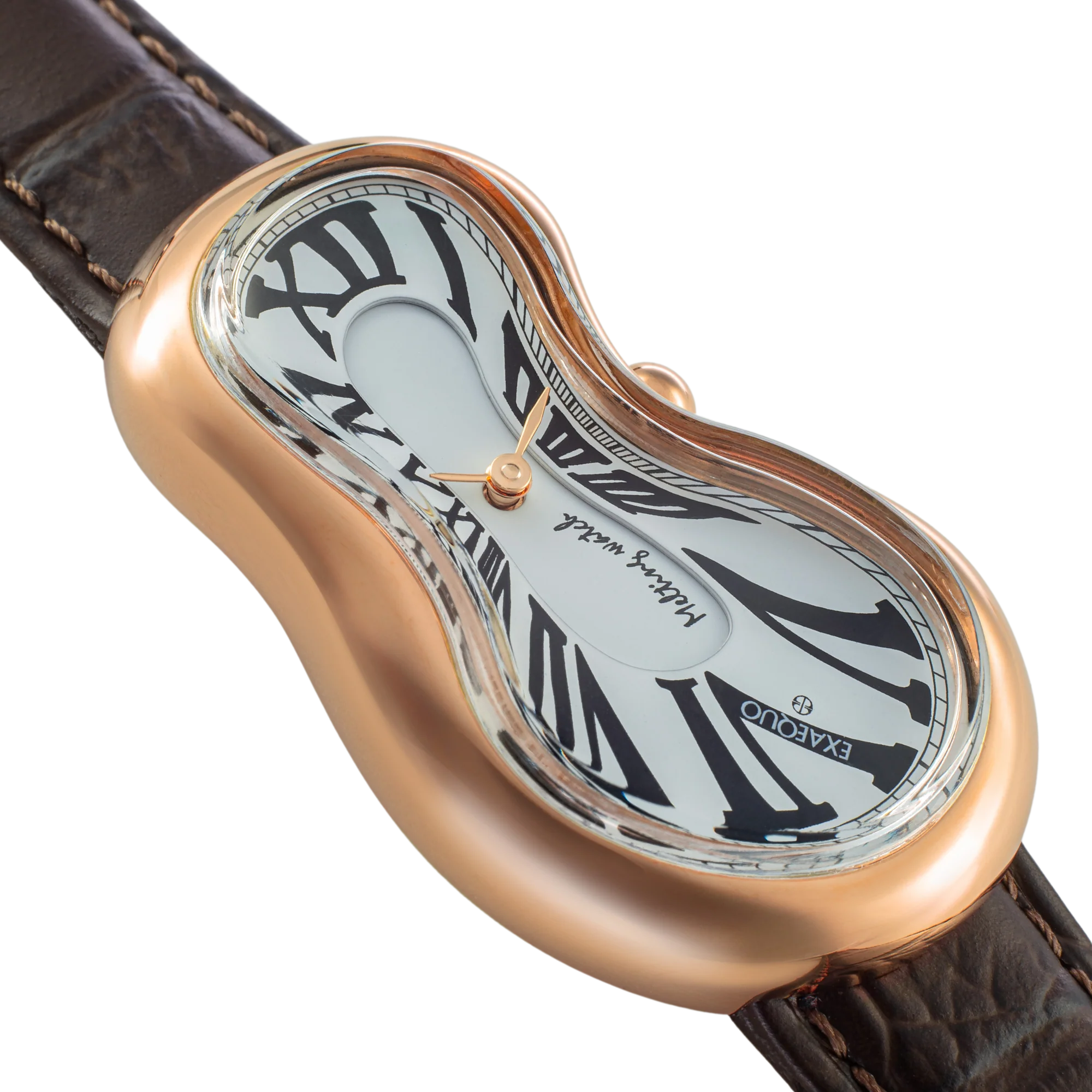 Zegarek Exaequo Melting Watch Rose Gold White - EX0003.0002