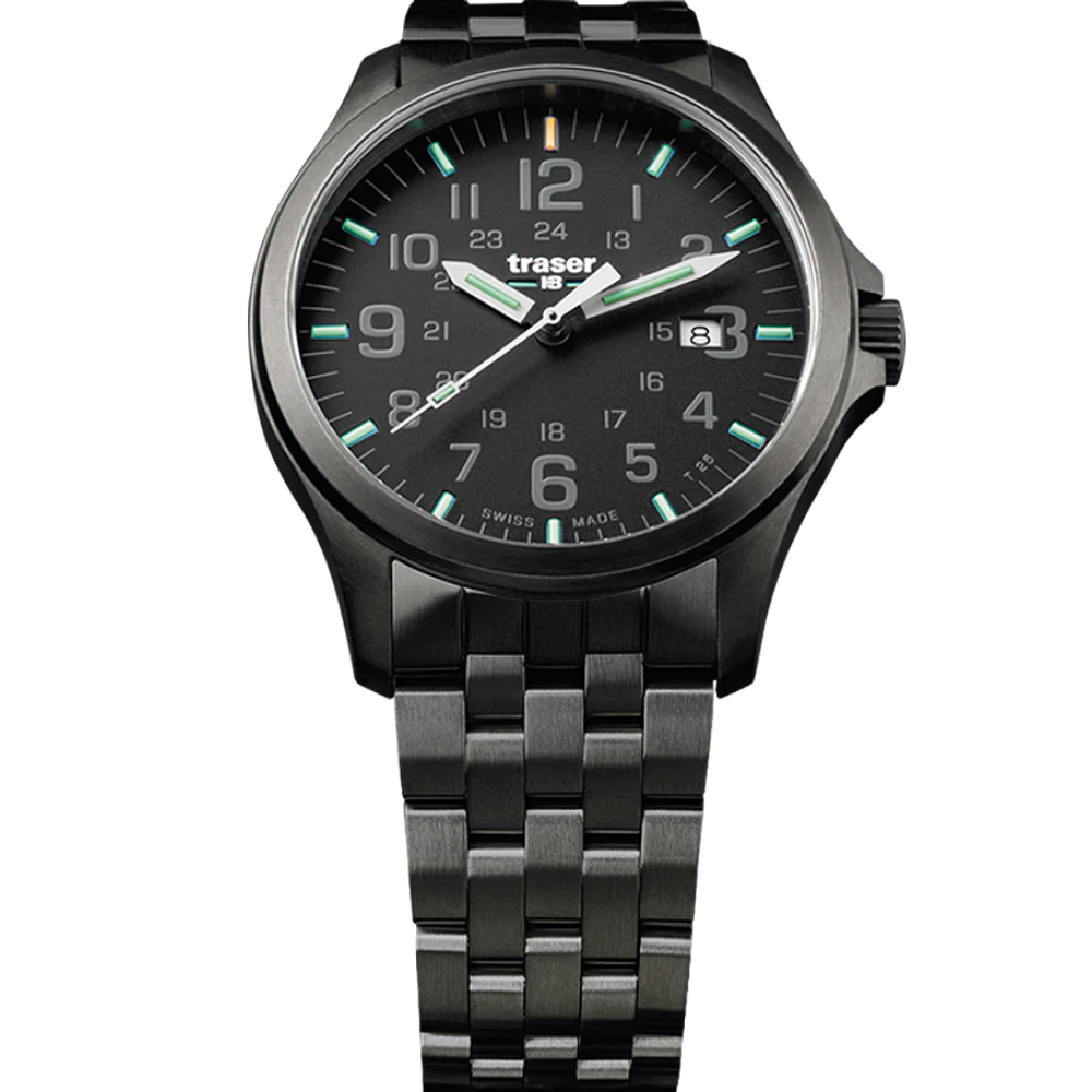 Zegarek męski Traser P67 Officer Pro GunMetal Black - 107868