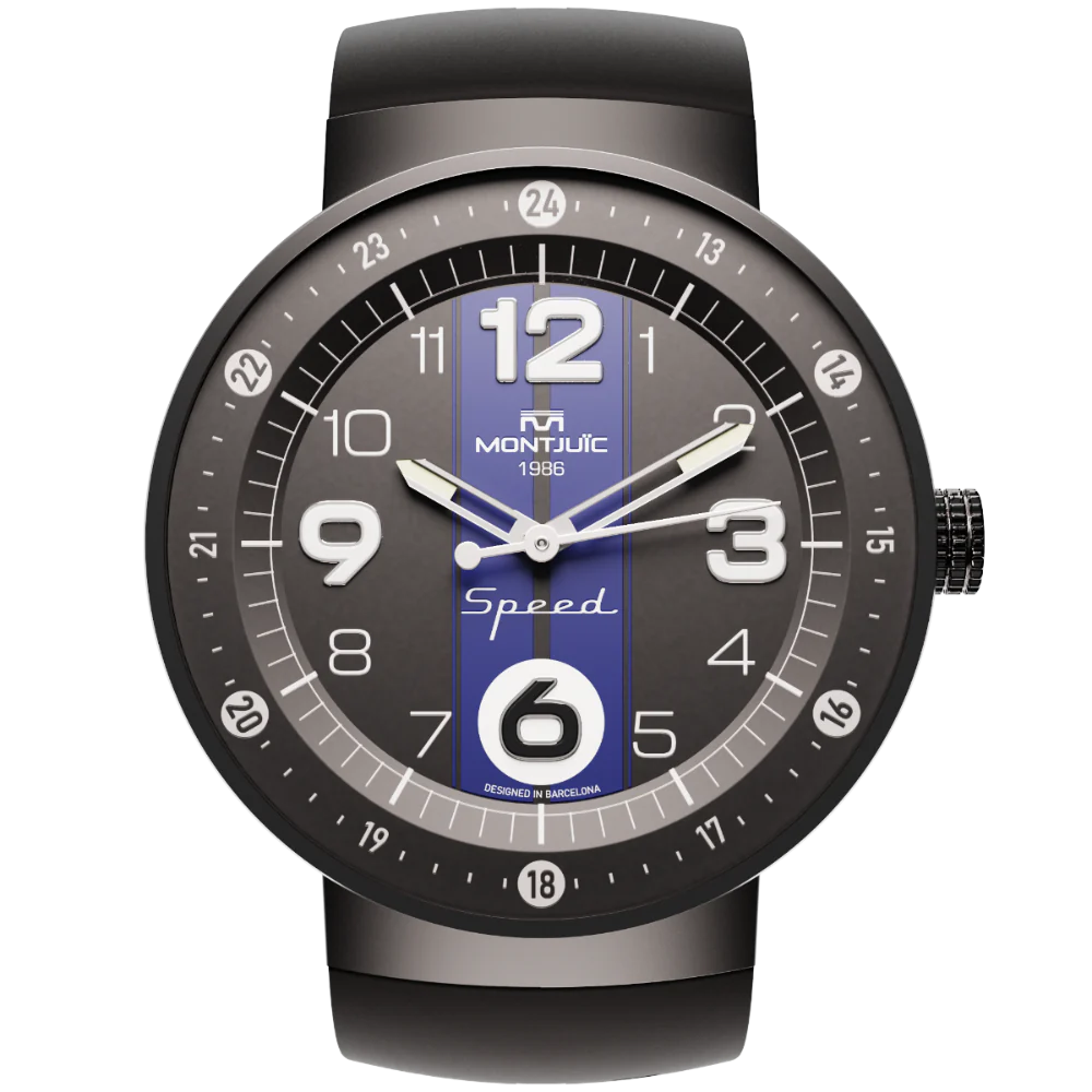 Zegarek Montjuïc Speed Sport Blue PVD - MJ1.0703.B