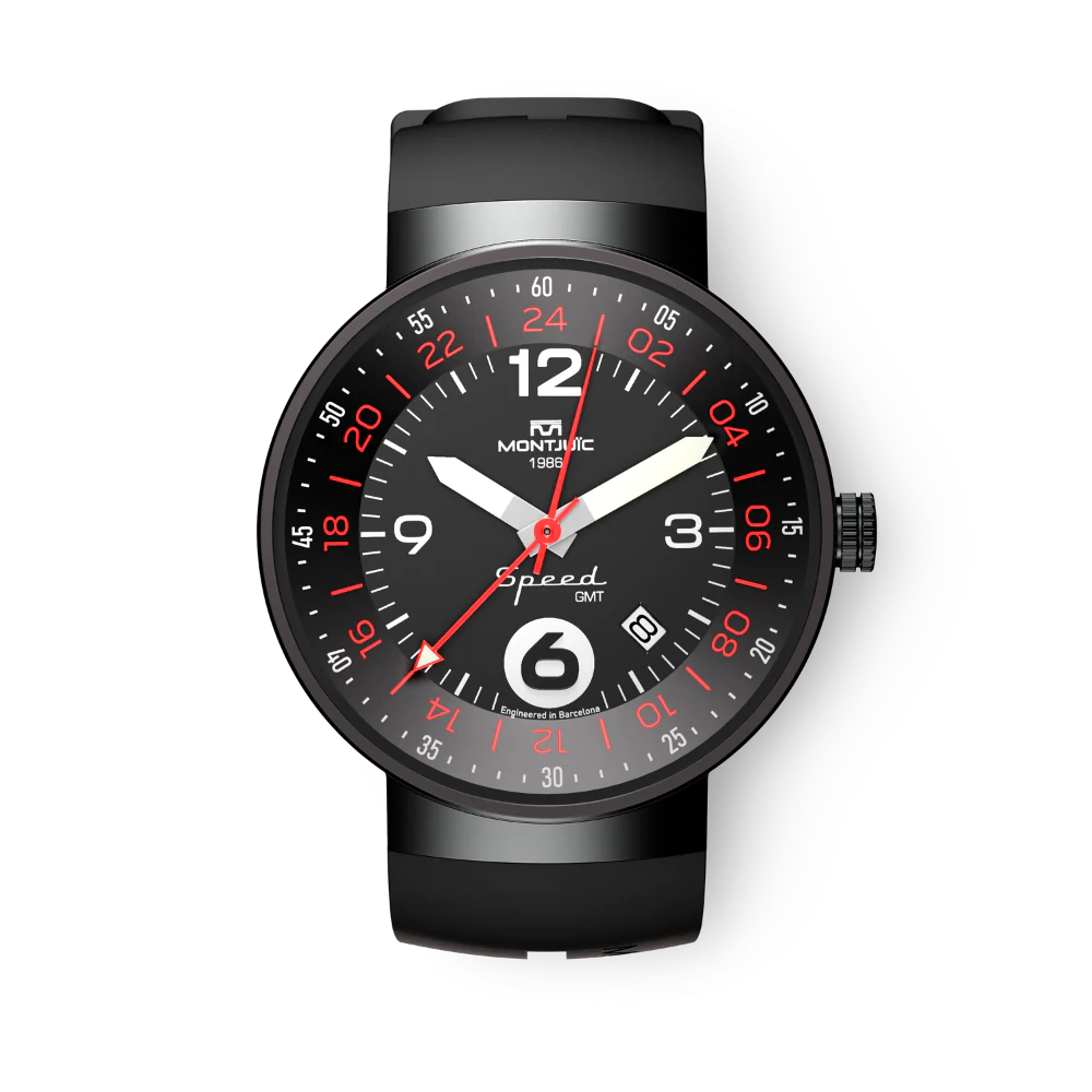 Zegarek Montjuïc Speed GMT Sport Black - MJ3.0202.B