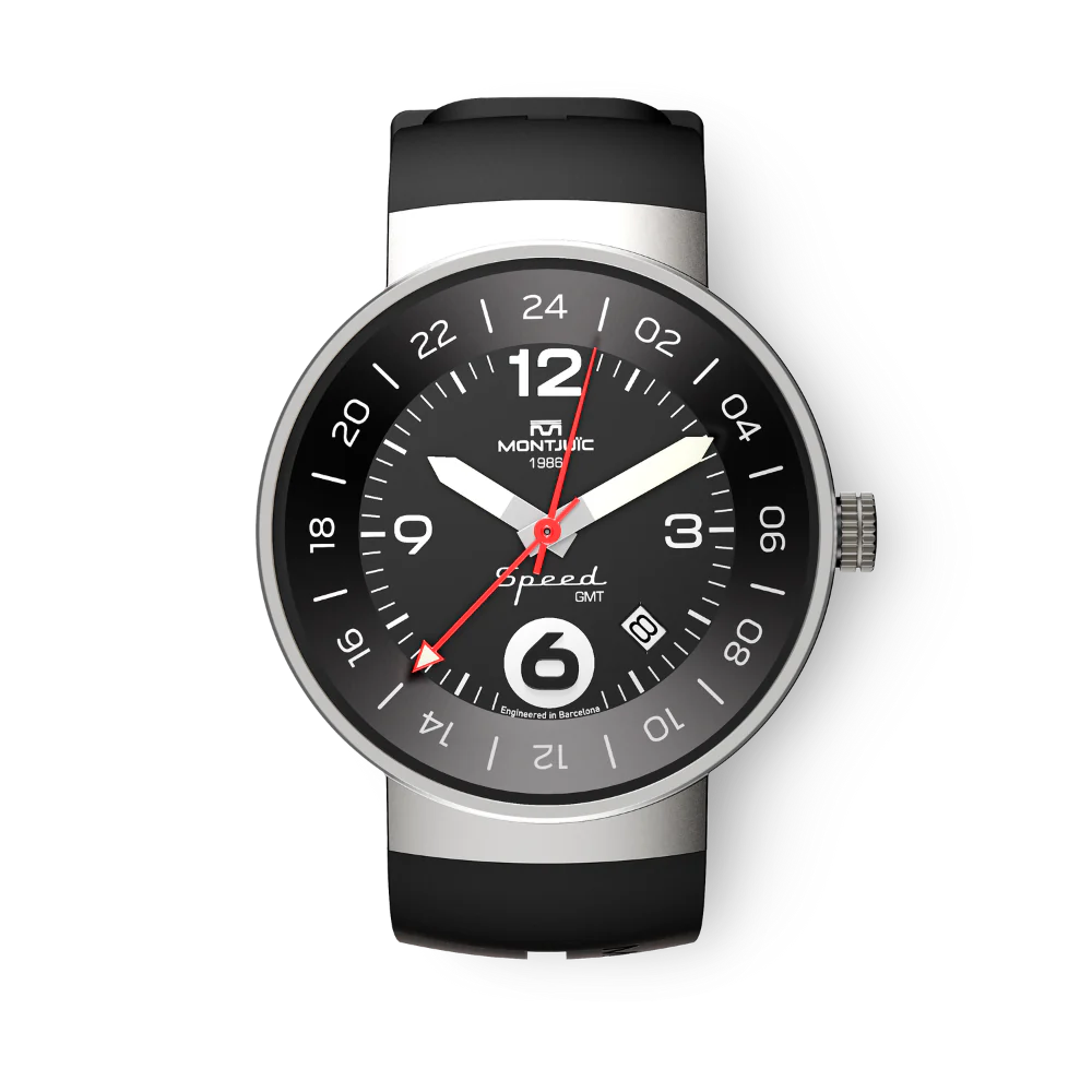 Zegarek Montjuïc Speed GMT Tarmac Black - MJ3.0101.S