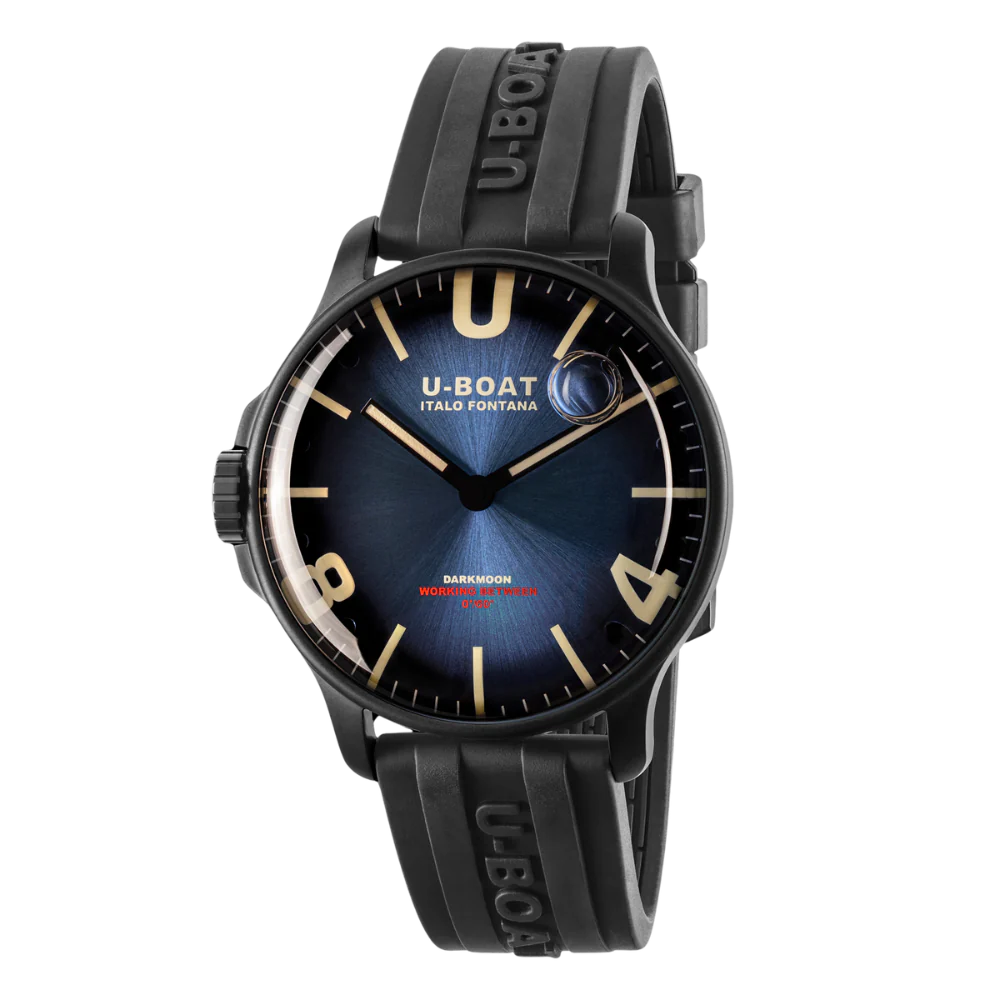 Zegarek U-BOAT Darkmoon 44 mm Blue PVD Soleil - 8700/D