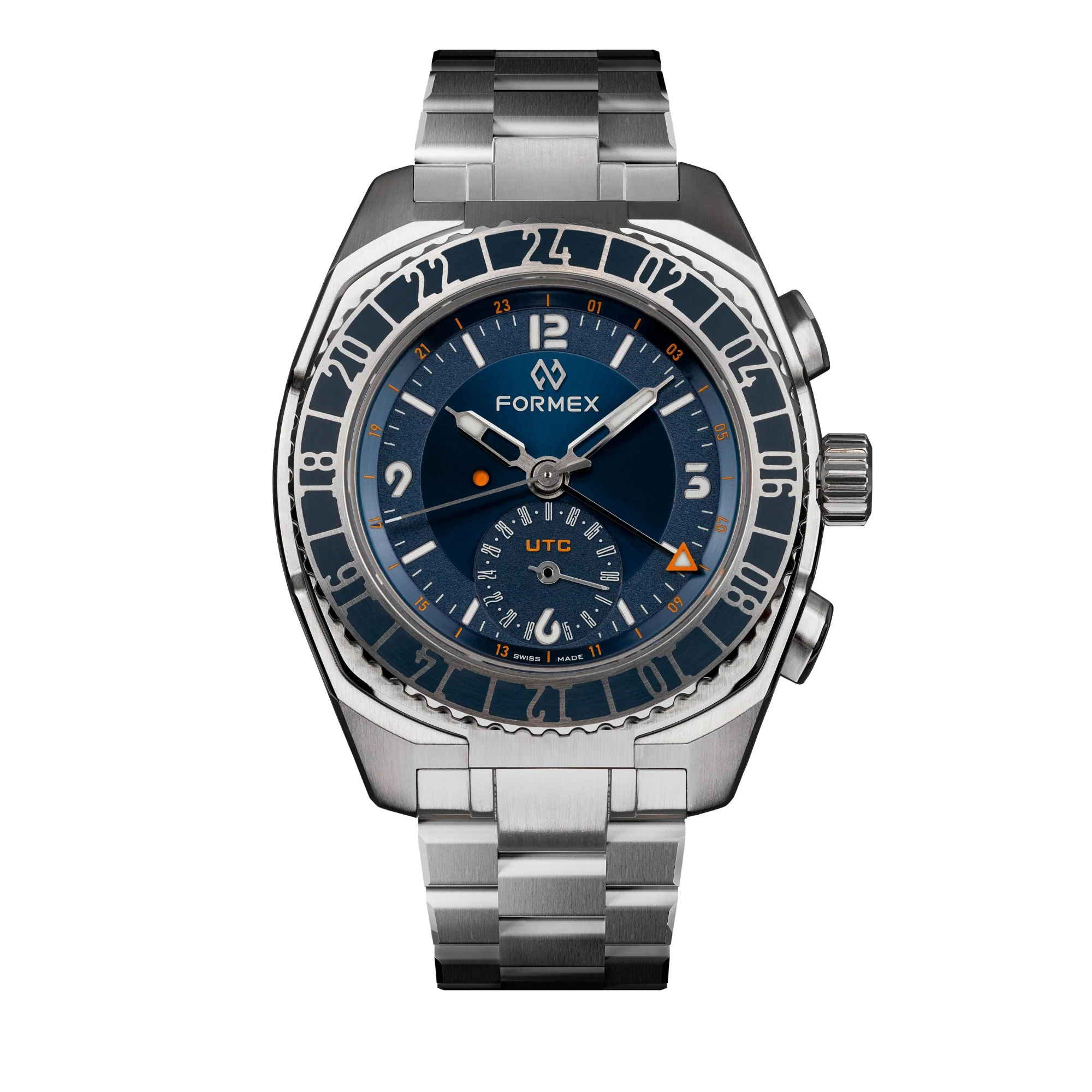 Zegarek FORMEX Stratos UTC 41 Blue 41 COSC - 1101.1.6431.111