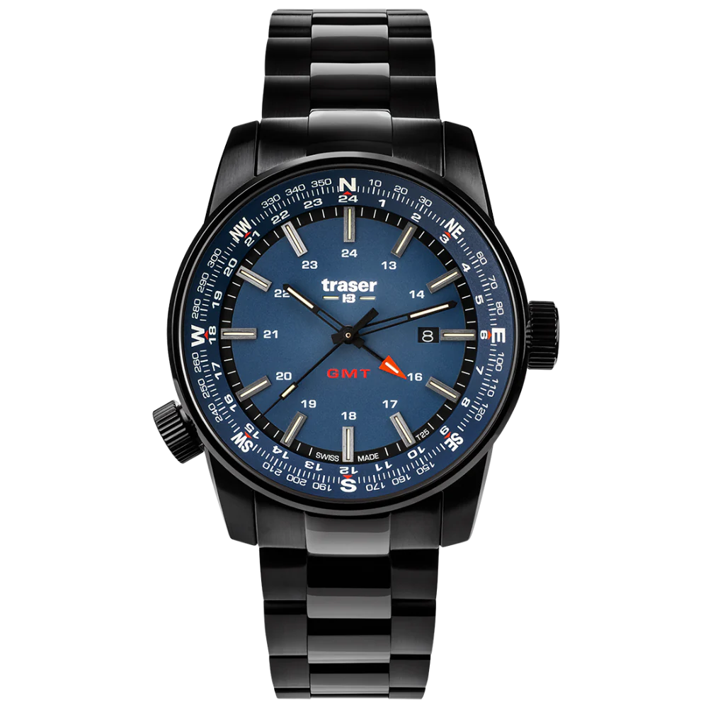 Zegarek męski Traser P68 Pathfinder GMT Blue - 109524