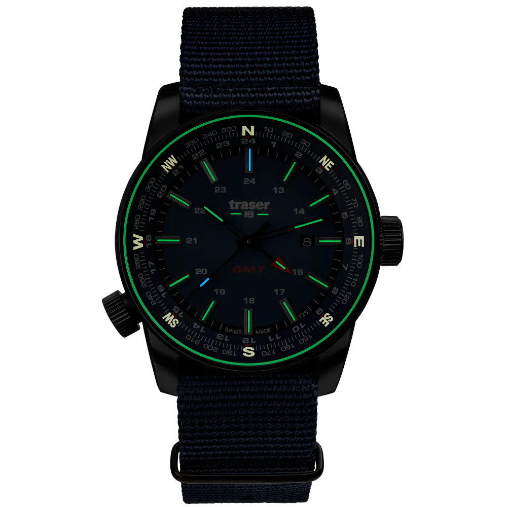 Zegarek męski Traser P68 Pathfinder GMT Blue - 109034