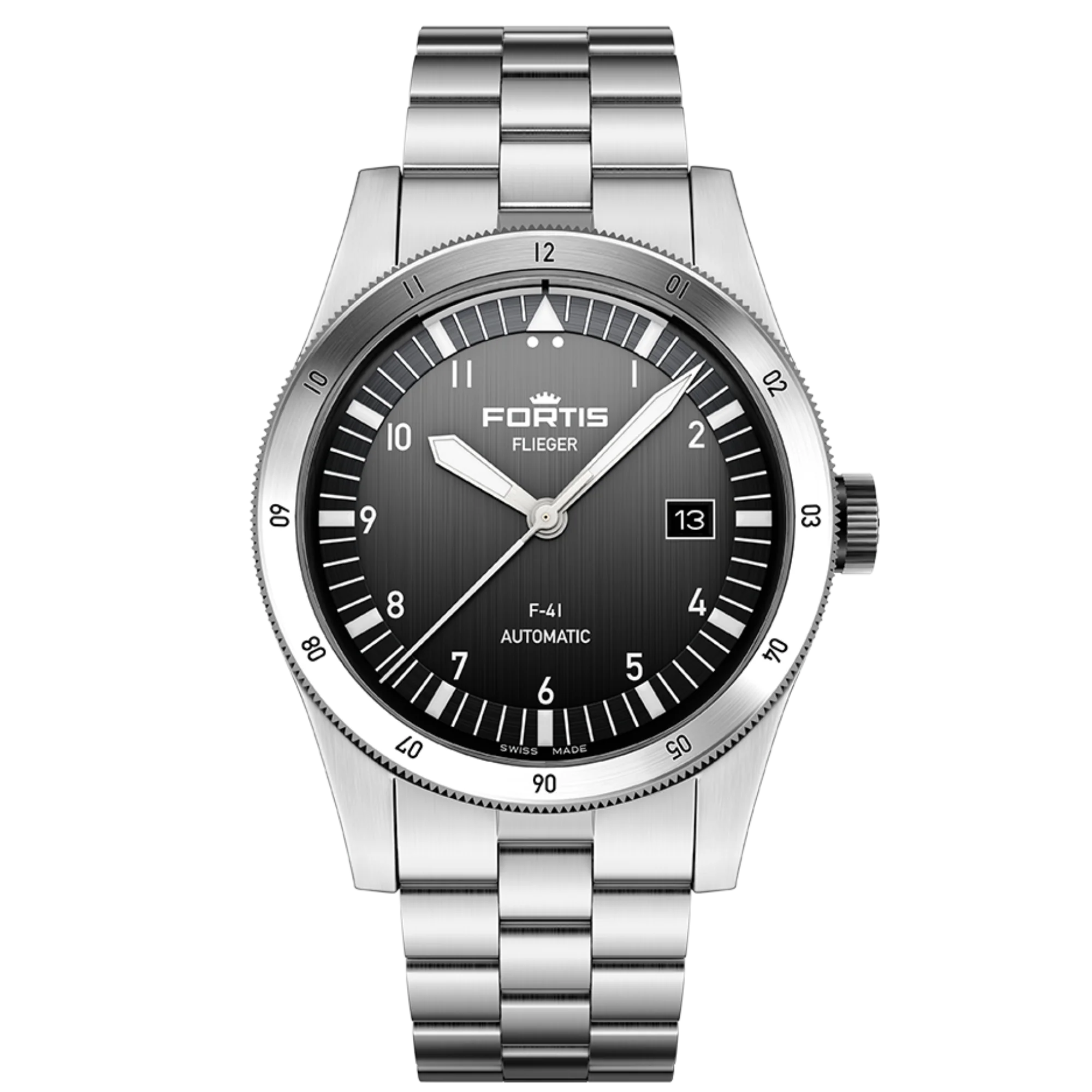 Zegarek Fortis Flieger F-41 Automatic Black - 4220017