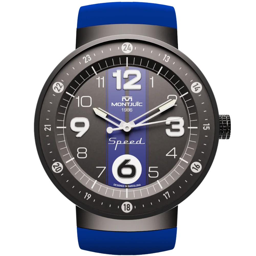 Zegarek Montjuïc Speed Sport Blue PVD - MJ1.0703.B