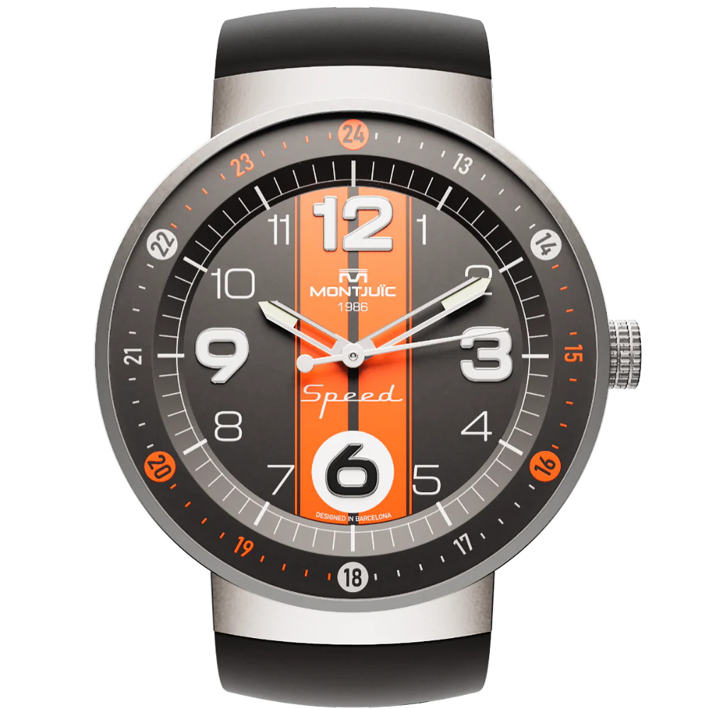 Zegarek Montjuïc Speed Sport Orange Racing Stripes SS - MJ1.0801.S