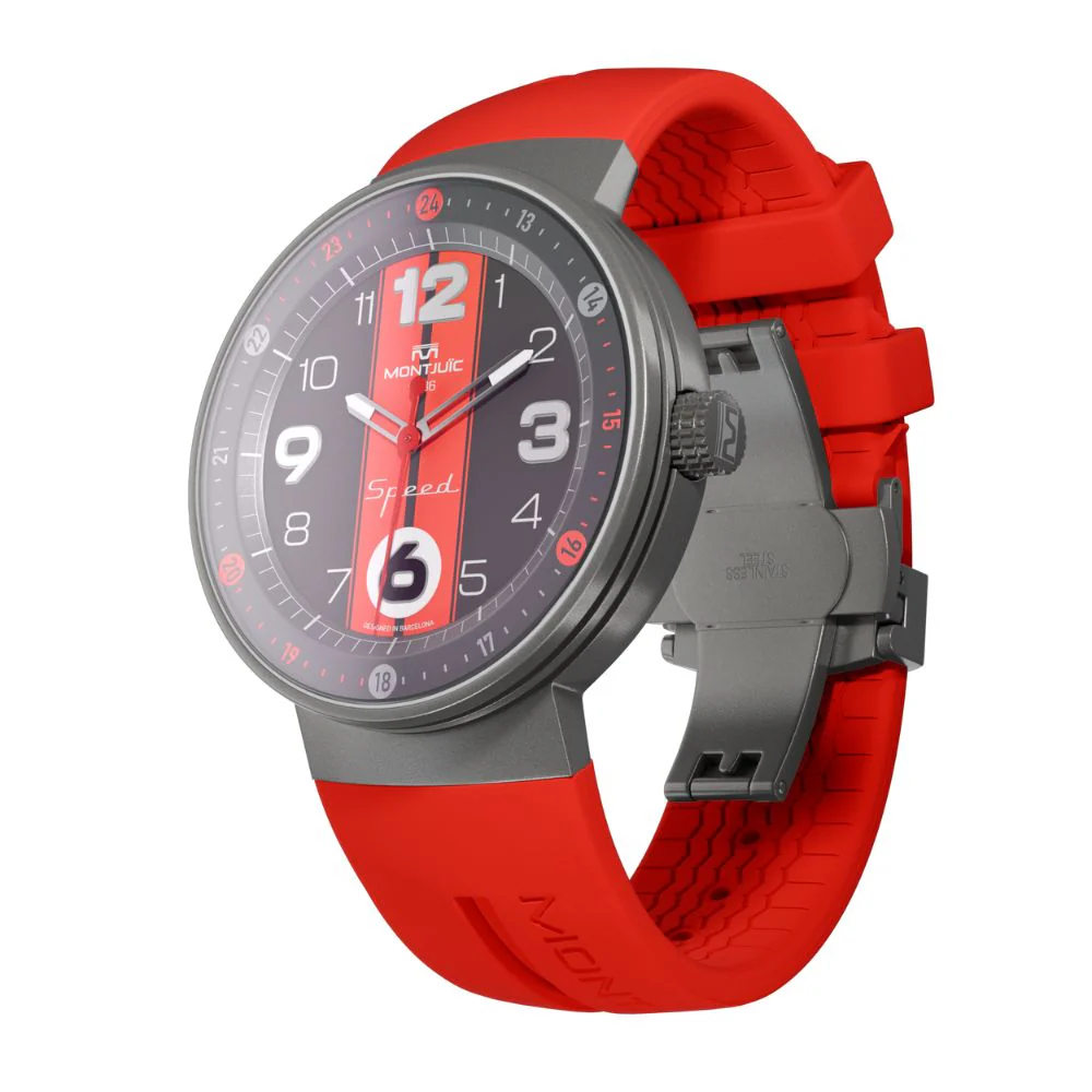 Zegarek Montjuïc Speed Red Sport SS - MJ1.0602.S