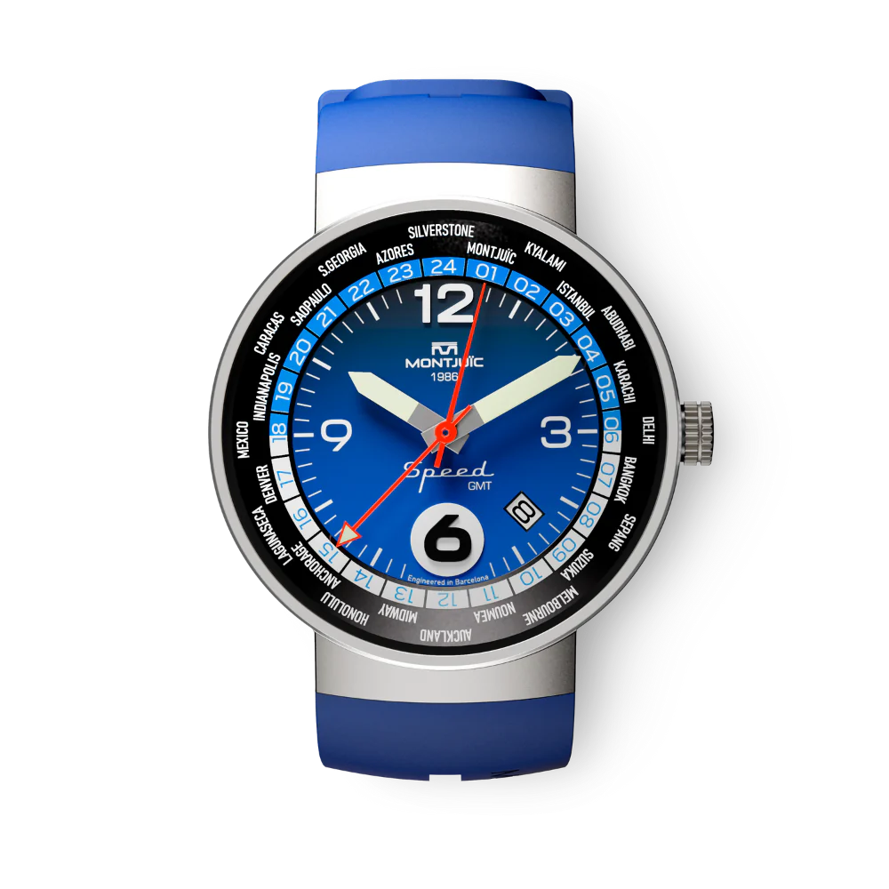 Zegarek Montjuïc Speed GMT Melbourne Blue - MJ3.0404.S